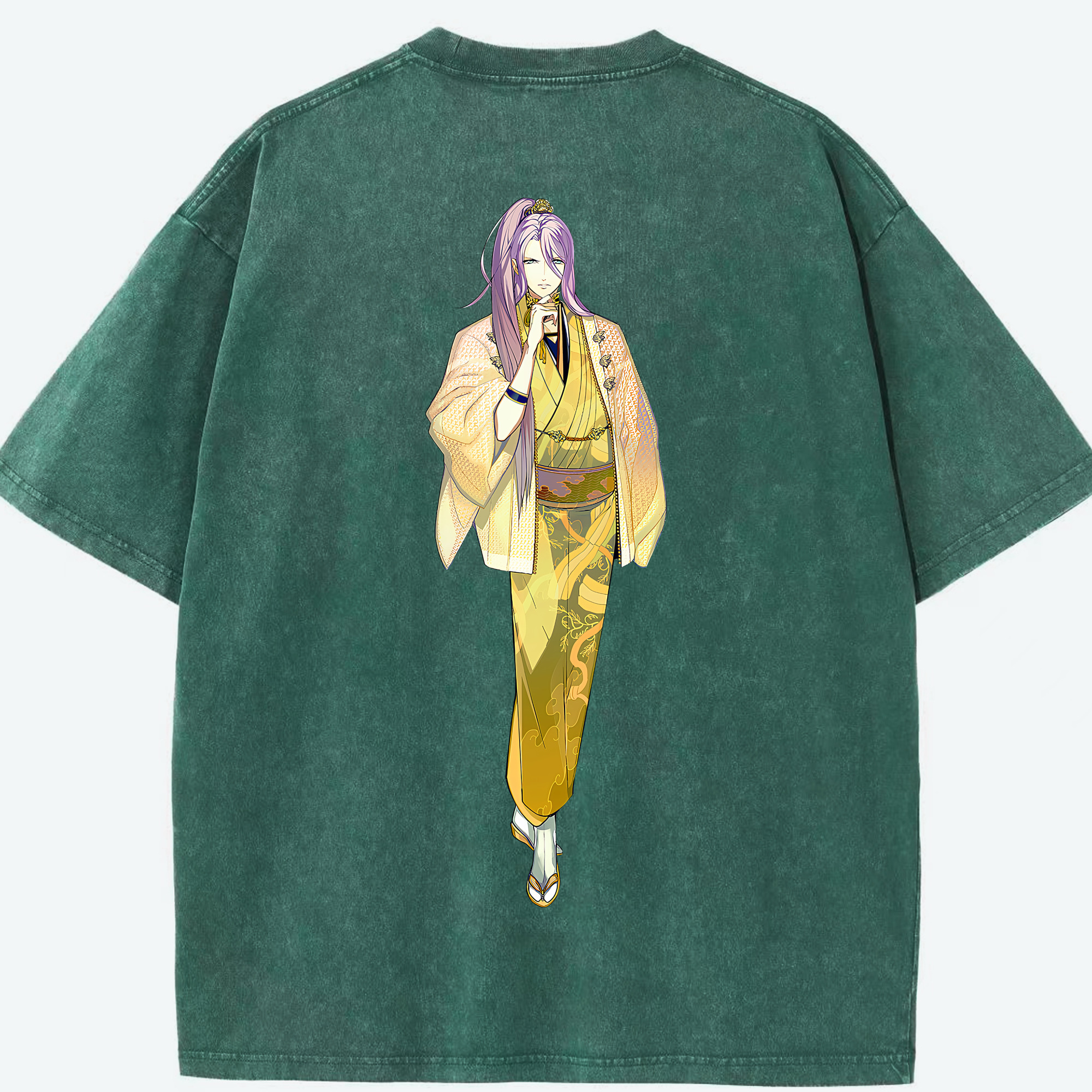 （画像用） 刀剣乱舞 Touken Ranbu 綿100% ヴィンテージ風 半袖Tシャツ（背面プリント）